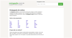 Desktop Screenshot of conjugacao.com.br